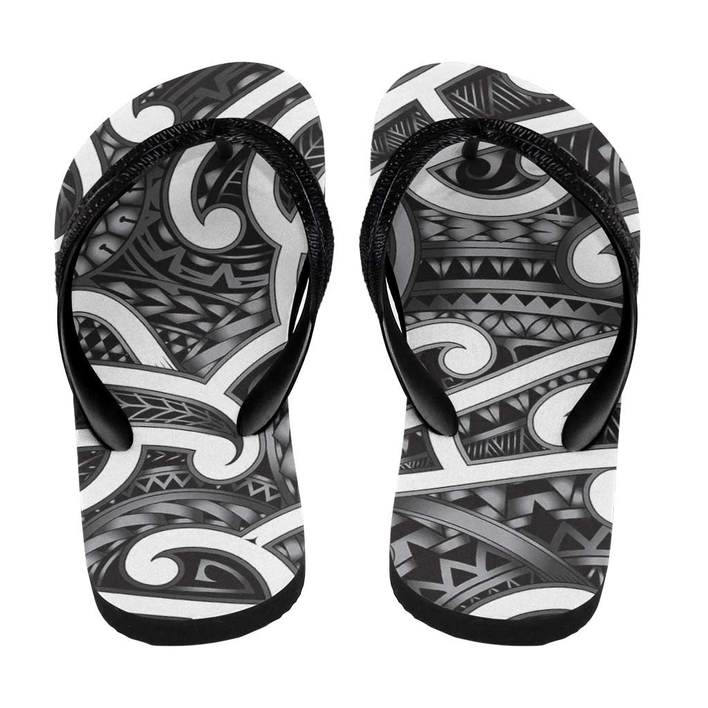 Aotearoa Maori Kowhaiwhai Flip Flops Kiwikiwi Puhoro and Patiki
