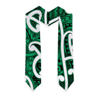 Aotearoa Maori Kowhaiwhai Graduation Stole Kakariki Puhoro and Patiki