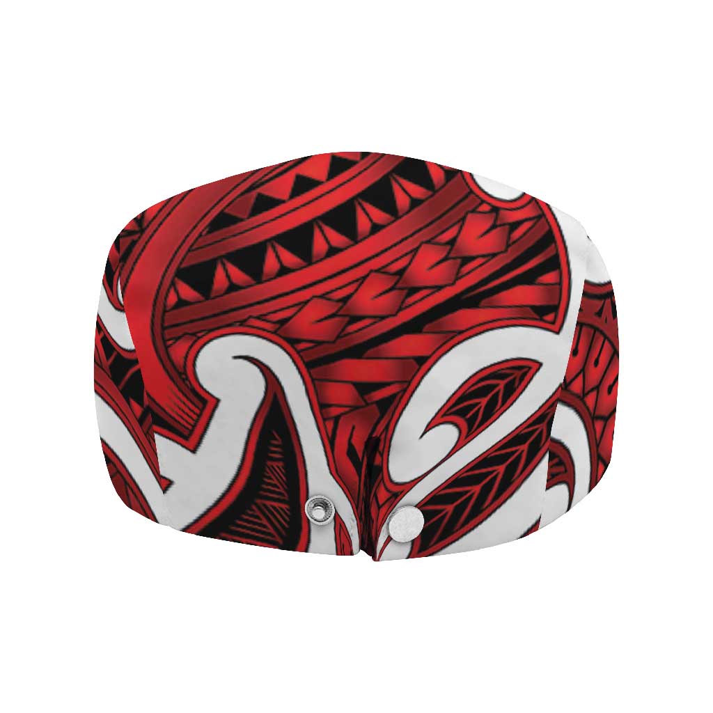 Aotearoa Maori Kowhaiwhai Jeff Hat Whero Puhoro and Patiki