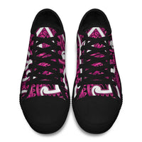 Aotearoa Maori Kowhaiwhai Low Top Shoes Mawhero Puhoro and Patiki