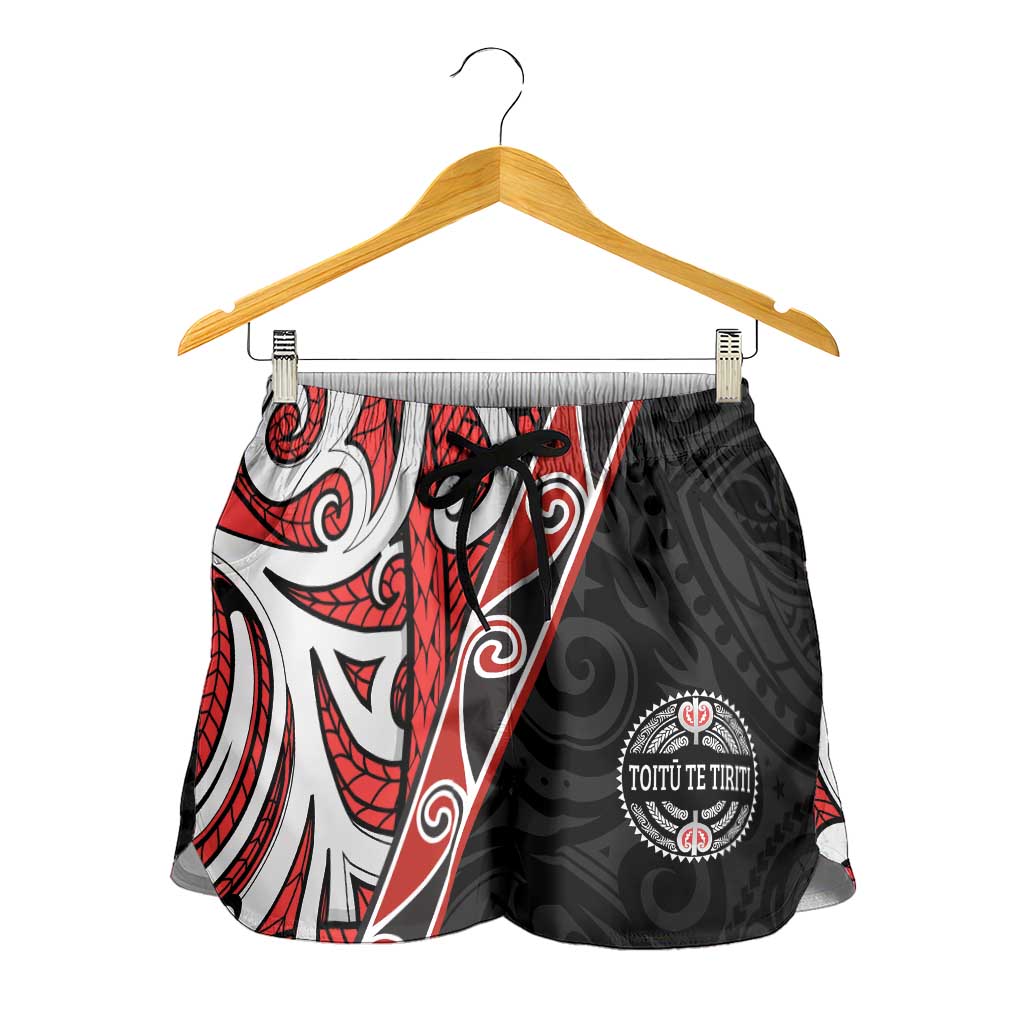 Aotearoa Toitu Te Tiriti Shorts for Women Honour The Treaty New Zealand LT01 - Polynesian Pride