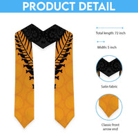 Australia New Zealand Rugby Graduation Stole Gold Aboriginal Wallabies and Maori Black Fern LT9 - Polynesian Pride