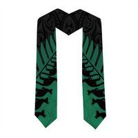 Australia New Zealand Rugby Graduation Stole Green Aboriginal Wallabies and Maori Black Fern LT9 - Polynesian Pride