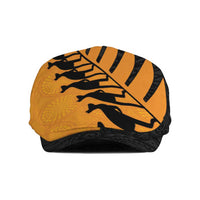 Australia New Zealand Rugby Jeff Hat Gold Aboriginal Wallabies and Maori Black Fern LT9 Gold - Polynesian Pride