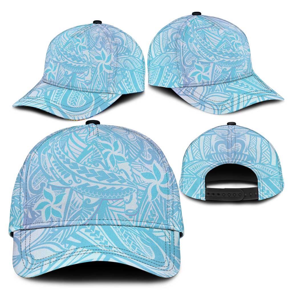 Baby Blue Gradient Polynesia Classic Cap Hawaiian Tribal Hammerhead Shark Tattoo LT14 - Polynesian Pride