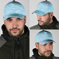 Baby Blue Gradient Polynesia Classic Cap Hawaiian Tribal Hammerhead Shark Tattoo LT14 - Polynesian Pride