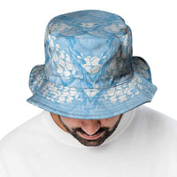 Baby Blue Mermaid Puakenikeni Maile Lei Bucket Hat