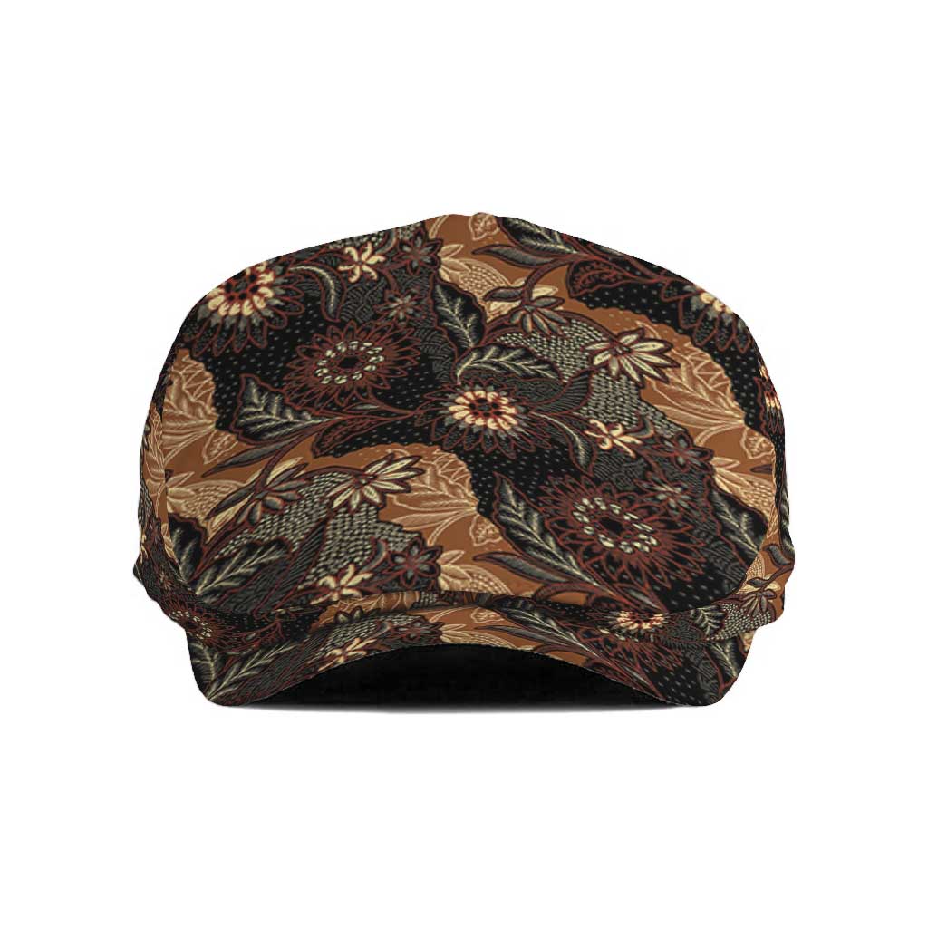 Batik Pedalaman Semen Lereng Style Jeff Hat Indonesian Traditional Pattern LT01 Black - Polynesian Pride