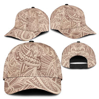 Beige Gradient Polynesia Classic Cap Hawaiian Tribal Hammerhead Shark Tattoo LT14