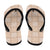 Beige Palaka Quilt Hawaii Flip Flops Traditional Hawaii-plaid Pattern - Polynesian Pride