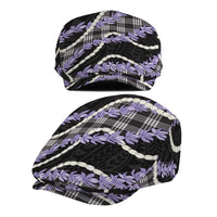 Black Hawaii Palaka Honohono Pikake Jeff Hat Hawaiian Orchid Lei Polynesian Pattern LT14 - Polynesian Pride
