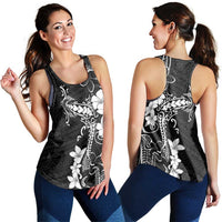 Black Hawaii Women Racerback Tank Hammerhead Shark Tattoo Curve Polynesian LT14 - Polynesian Pride