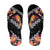 Black Polynesia Flip Flops Plumeria Hibiscus Tropical Vibes - Polynesian Pride