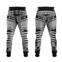 Black Samoa Pea Tattoo Inspired Jogger Pants