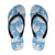 Blue Aloha Hawaii Flip Flops Monstera Hibiscus Plumeria Seamless Vibes - Polynesian Pride