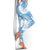 Blue Aloha Hawaii Leggings Monstera Hibiscus Plumeria Seamless Vibes - Polynesian Pride