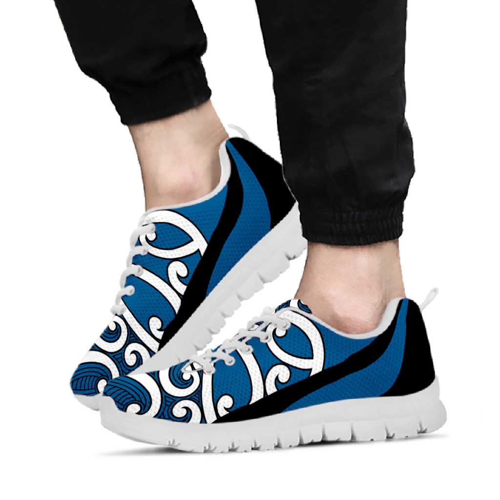 Blue Maori Koru New Zealand Sneakers
