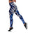 Blue New Zealand Leggings Aotearoa Kowhaiwhai Mix Taniko Art LT14