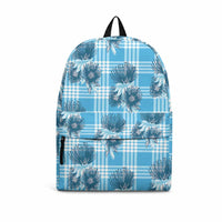 Blue Palaka Hawaii Backpack Hawaiian Lehua Blossoms LT05 Blue - Polynesian Pride