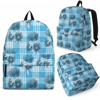 Blue Palaka Hawaii Backpack Hawaiian Lehua Blossoms LT05 - Polynesian Pride