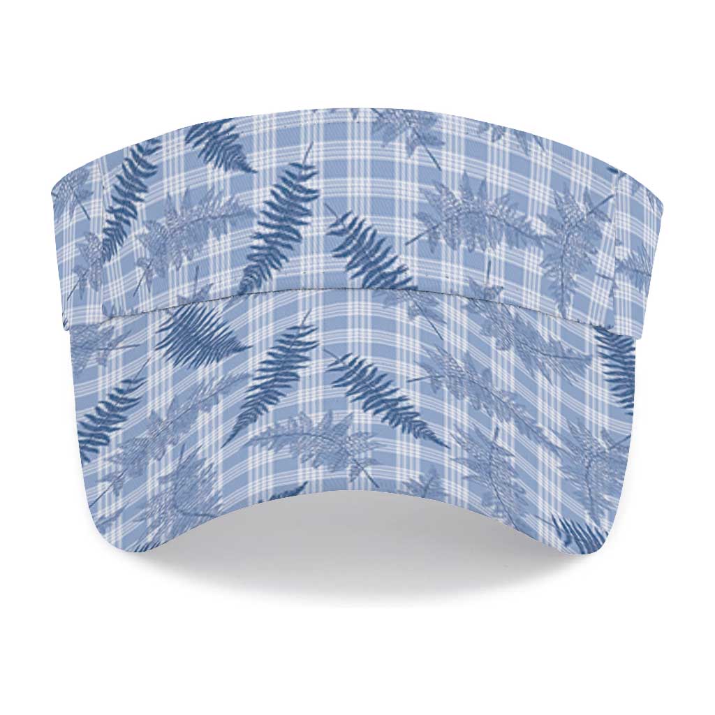 Blue Palaka Hawaii Palapalai Sun Visor Cap Hawaiian Fern LT14 - Polynesian Pride
