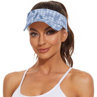 Blue Palaka Hawaii Palapalai Sun Visor Cap Hawaiian Fern LT14 - Polynesian Pride