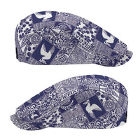 Blue Tonga Kilisimasi Fiefia Jeff Hat Pacific Patchwork Xmas Vibes - Polynesian Pride