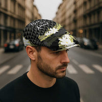 Born And Raised Aloha Hawaii Jeff Hat Kanaka Kakau Hawaiian Tiare Pakalana Lei LT14 - Polynesian Pride