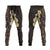 Brown Polynesia Jogger Pants Plumeria Tropical Leaves With Galaxy Polynesian Art - Polynesian Pride