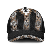 Brown Taniko Aotearoa Mesh Trucker Cap Niho Taniwha Mix Poutama - Polynesian Pride