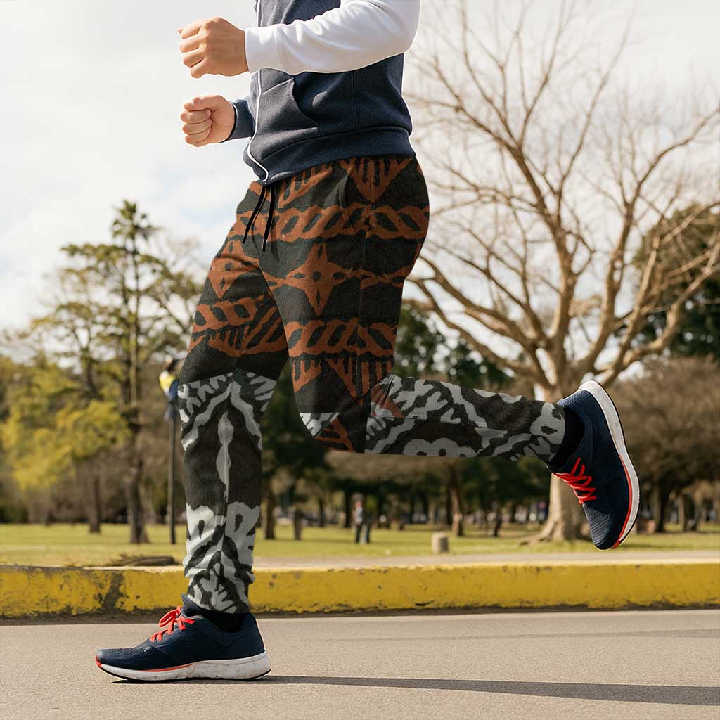 Bula Fiji Tapa Jogger Pants Fijian Masi Vintage Vibes - Polynesian Pride