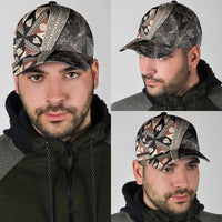 Bula Hibiscus Festival Classic Cap Fijian Masi Pattern Half Style LT03