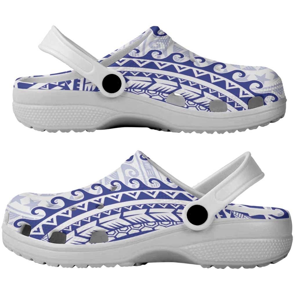 Cook Islands Palmerston Clogs Shoes Polynesian Tribal Tattoo LT05 - Polynesian Pride