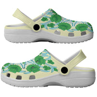 Cook Islands Tivaevae Quilt Clogs Shoes Beige