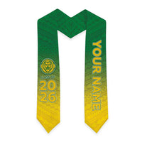 Custom American Samoa Graduation Stole Leone High School Polynesian Pattern