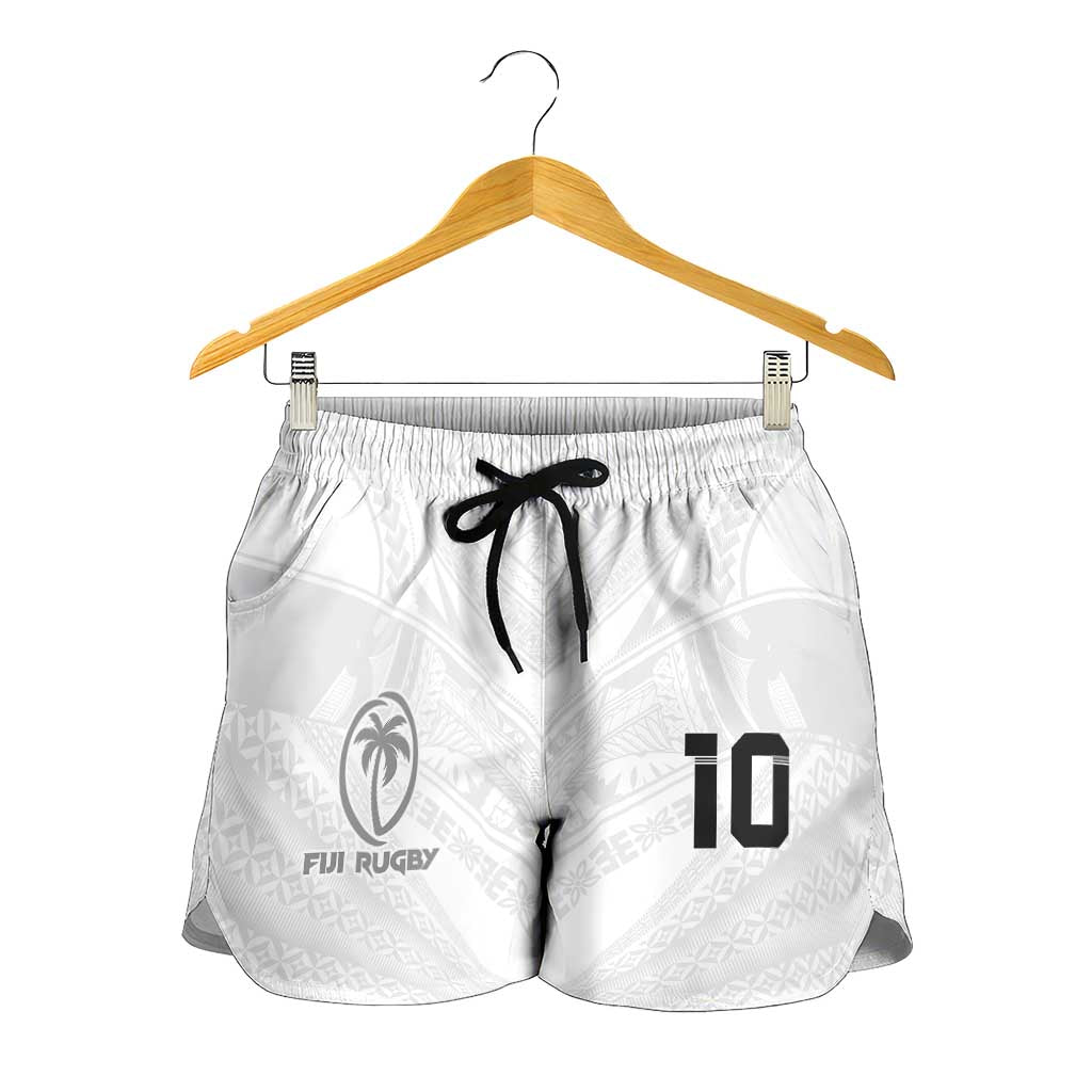 Custom Fiji Rugby Shorts for Women Tapa Tribal Motifs Sporty Style LT03 - Polynesian Pride