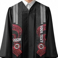 Custom Hawaii Kahuku High And Intermediate School Graduation Stole Class Of Year Red Raiders Kakau Pattern LT14 - Polynesian Pride