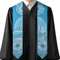 Custom Lavengamalie Tonga College Graduation Stole Class Of Year Tongan Ngatu Pattern