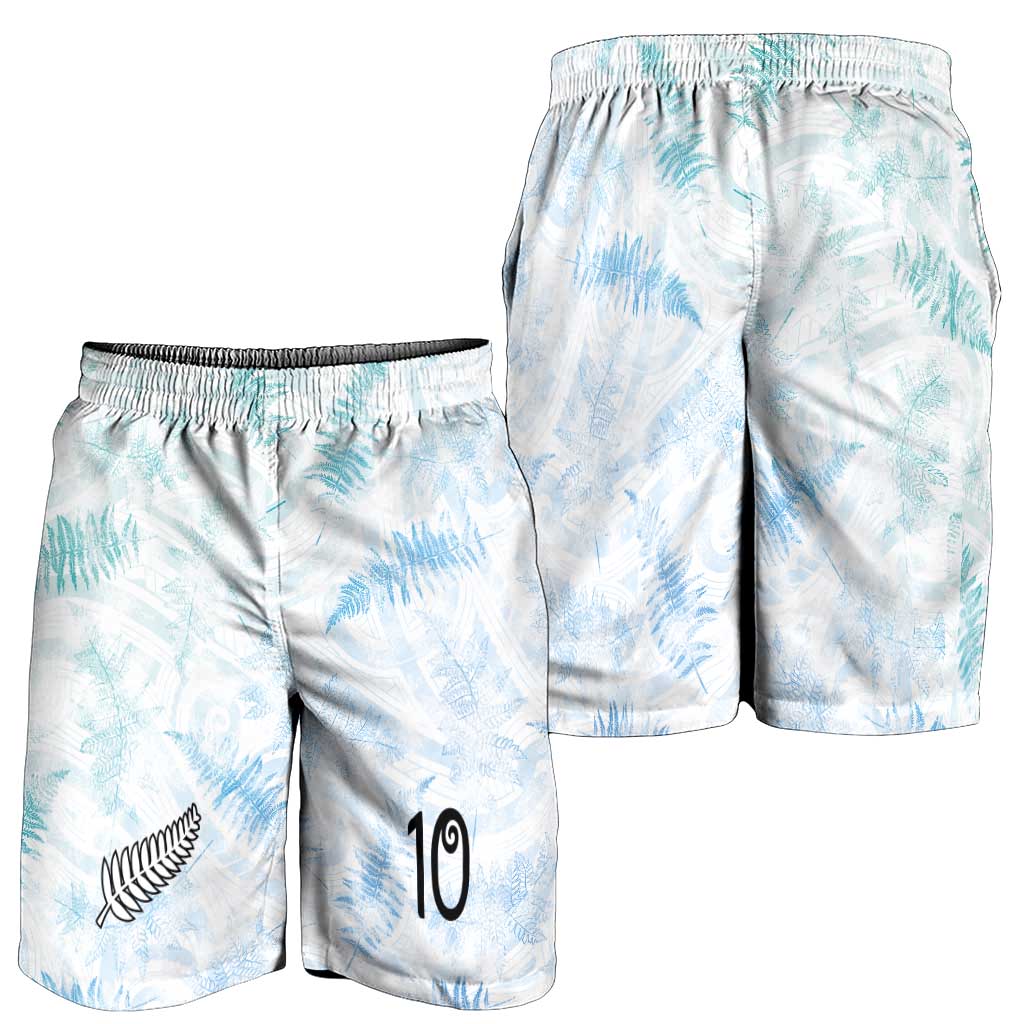 Custom New Zealand Football Shorts for Men The Whites-Aotearoa Inspired LT03 - Polynesian Pride