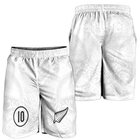 Custom New Zealand Football Shorts for Men The Whites-Sporty T90 Style LT03 - Polynesian Pride