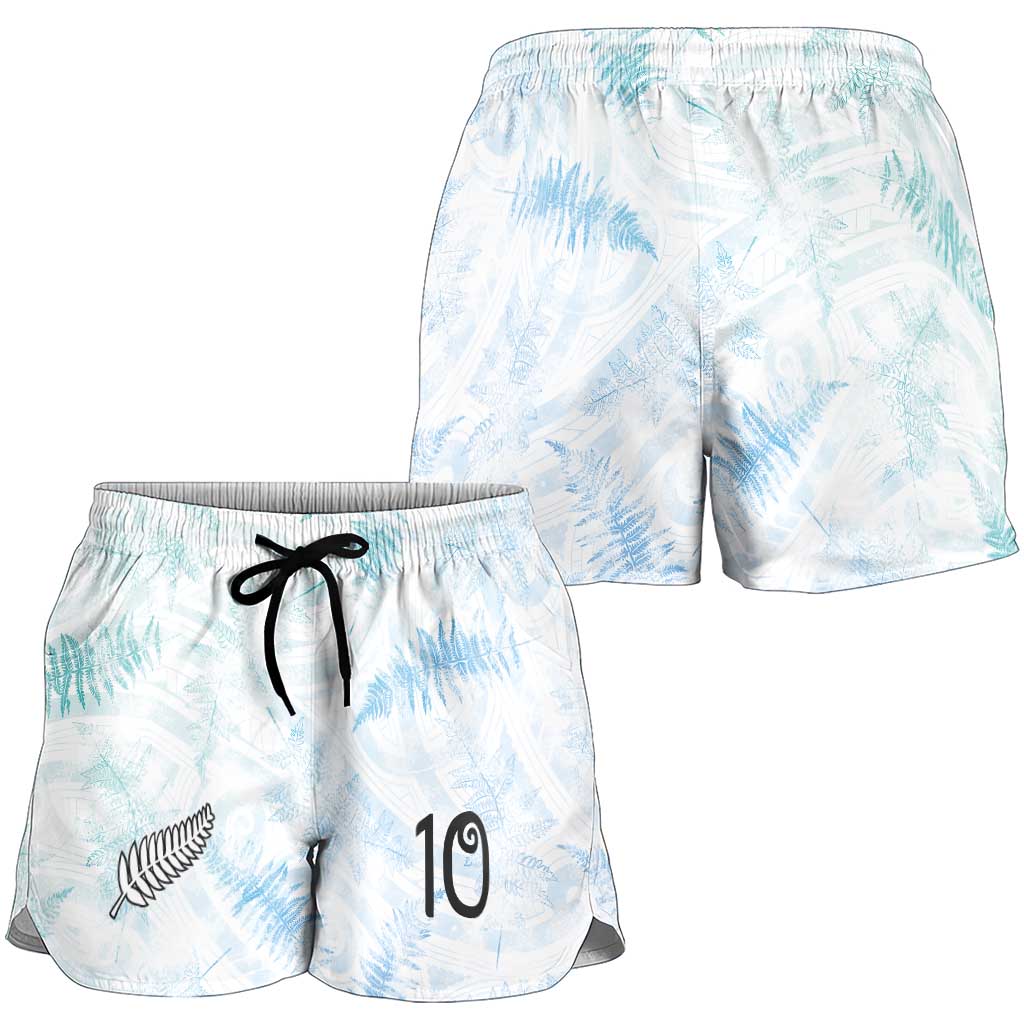 Custom New Zealand Football Shorts for Women The Whites-Aotearoa Inspired LT03 - Polynesian Pride