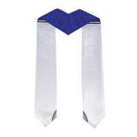 Custom Queen Victoria School Graduation Stole With Fijian Tapa Pattern LT05 - Polynesian Pride