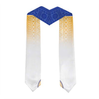 Custom Ratu Kadavulevu School Graduation Stole With Fijian Tapa Pattern