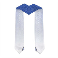 Custom St Joseph's Secodary School Graduation Stole With Fijian Tapa Pattern