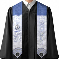 Custom St Joseph's Secodary School Graduation Stole With Fijian Tapa Pattern