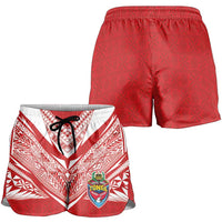 Custom Tonga Rugby Shorts for Women Ngatu Motifs and Pacific Patterns LT03 - Polynesian Pride
