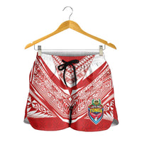 Custom Tonga Rugby Shorts for Women Ngatu Motifs and Pacific Patterns LT03 - Polynesian Pride