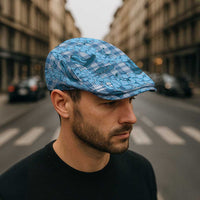 Cyan Palaka Hawaii Cowboy Jeff Hat Puakenikeni Lei Paniolo Papale Seamless Vibes LT14 - Polynesian Pride
