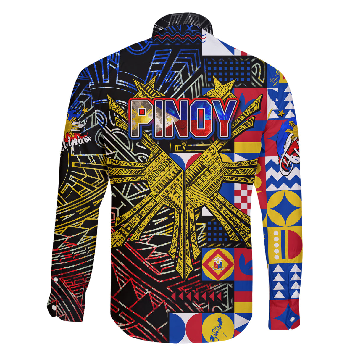 Pinoy Philippines Family Matching Mermaid Dress and Hawaiian Shirt Filipino Tattoo Art Style DT02 - Polynesian Pride