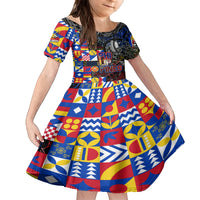 Pinoy Philippines Kid Short Sleeve Dress Filipino Tattoo Art Style DT02 KID Art - Polynesian Pride